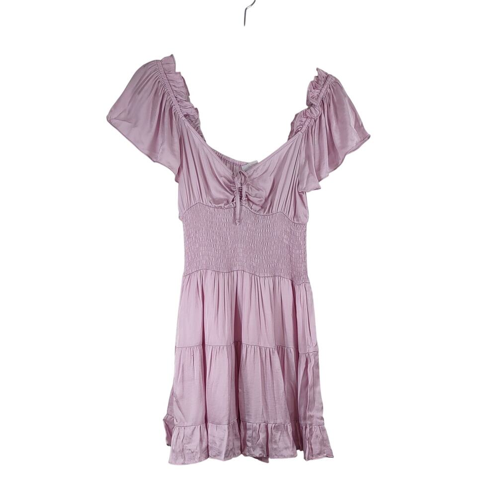 Olivaceous Silky Feeling Mini Dress, Size Medium